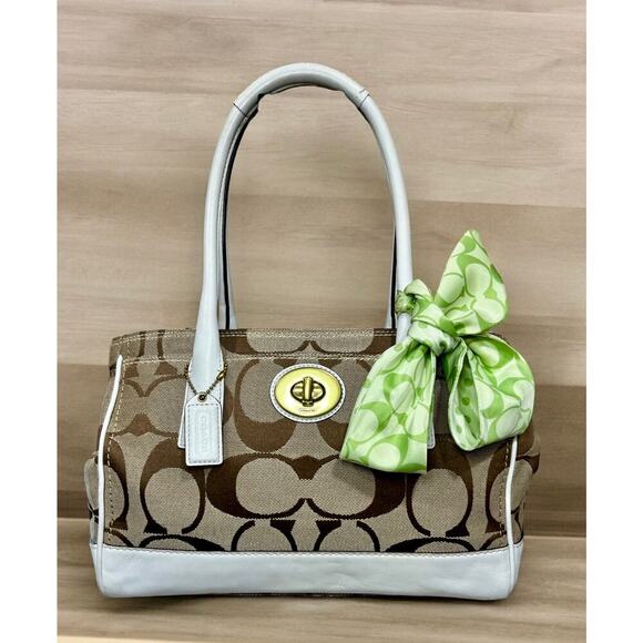 Coach Handbags - Y2K Coach 11557 Hampton Madeline Signature Satchel Bag